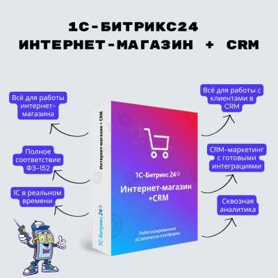 Программа для ЭВМ "1С-Битрикс24". Лицензия Интернет-магазин + CRM (12 мес.) - купить в Яштародо